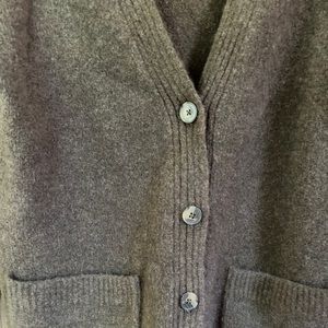 Wilfred Womens  Brown Merino Wool Blend Cardigan Size XXSmall